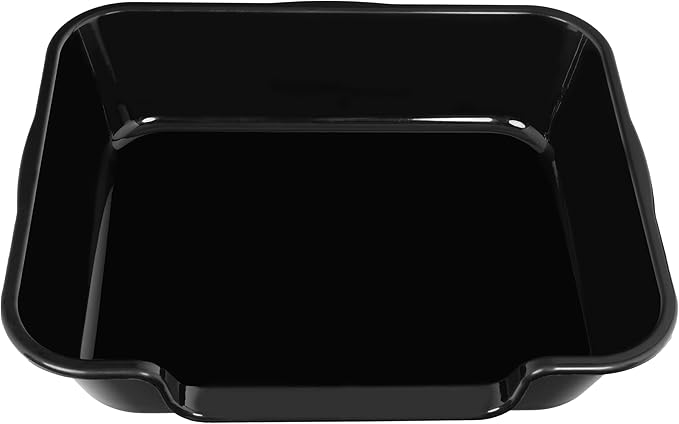 1 Pack Extra Large Dog Litter Box Pan Tray (ABS Material), Low Entry Jumbo Senior Litter Boxes for Multiple Kitten Big Cats, Pet Safe Indoor Dog Potty (Black, 24" L x 20" W)