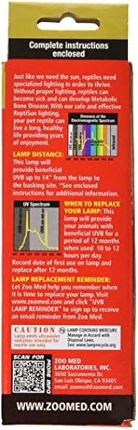 Zoo Med ReptiSun Tropical Compact Fluorescent UVB Lamp, 26 Watts