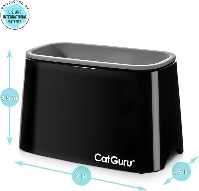 CatGuru Premium Cat Litter Scoop Holder, Scooper Caddy, Scoop Stand Pairs with Any Cat Litter Box and Fits Most Cat Litter Scoops (Black)