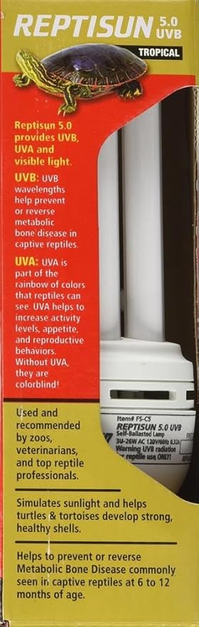 Zoo Med ReptiSun Tropical Compact Fluorescent UVB Lamp, 26 Watts
