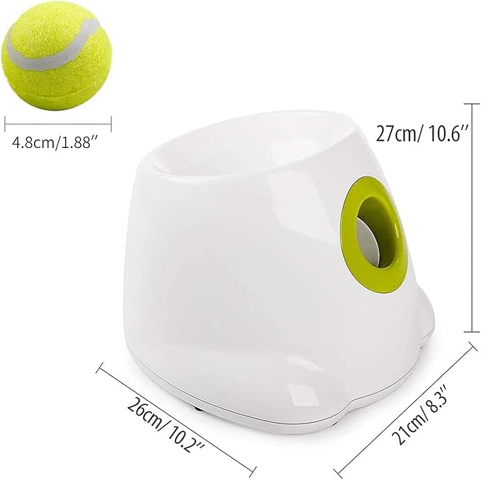 AFP Automatic Ball Launcher for Dogs Interactive Puppy Pet Ball Indoor Thrower Fetch Machine for Small and Medium Size Dogs, 3 Balls Included (2 inch) Mini