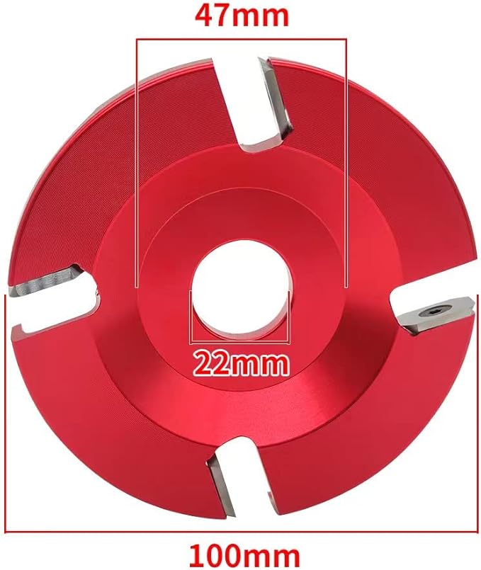 Cattle Hoof Trimming Cutter Double-Sided Livestock Cow Hoof Trimming Disc Tools with 4 Sharper Cutter Head-Red