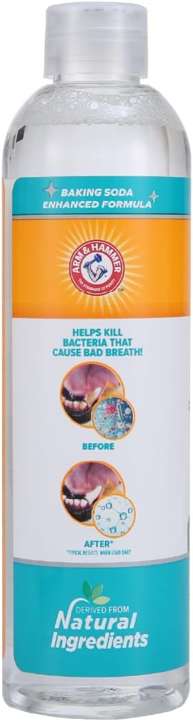 Arm & Hammer for Pets Advanced Care Dental Water Additive for Cats | Cat Teeth Cleaning Product for All Cats | Odorless and Flavorless Cat Dental Rinse, 8 Ounces (Pack of 2)