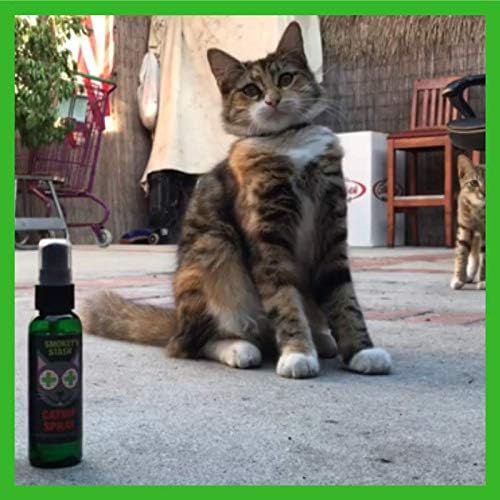 Smokey's Stash Cat Catnip Spray and Dried Organic Catnip combo maximum potency cat nip bundle