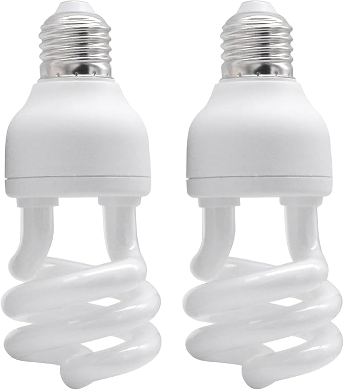 UVB Reptile Light Bulb 10.0 13W, UVA-UVB Bulbs for Reptiles Ideal for Rainforest Reptiles Bearded Dragons Lizard Tortoise Iguanas Chameleons Snake - 2 Pack