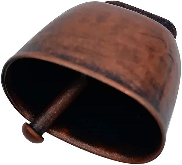 Dog Cat Pet Copper Bells Animal Copper Small Size Bronze Bell Brass Pet Anti-Theft Accessories,wind chimes, baby early childhood bells, bracelet bells (Red Bronze)