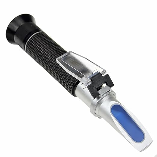 Professional Automatic Temperature Compensation Salinity Refractometer for Aquariums, Marine Monitoring, Saltwater Testing...Dual Sacle: 0-100ppt & 1.000-1.070 Specific Gravity