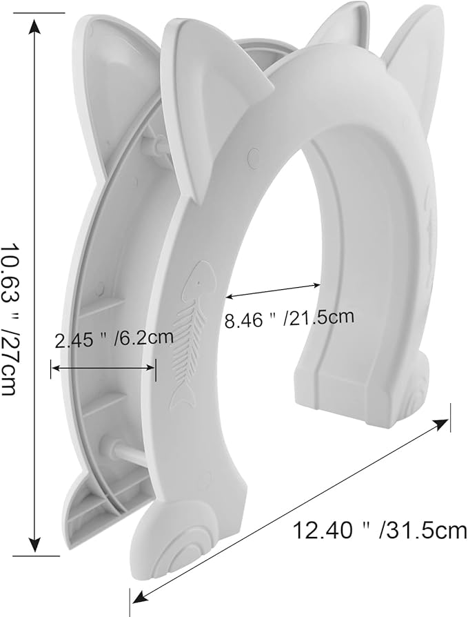Cat Door for Interior Door,Hidden Pet Litter BoxPet Door for Cats up to 25 lbs Pet Box,Pass Through Opening 8.46x7.87 in（XL）