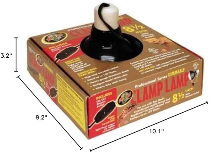 Zoo Med Dimmable Clamp Lamp with Dimmer Switch (8.5)