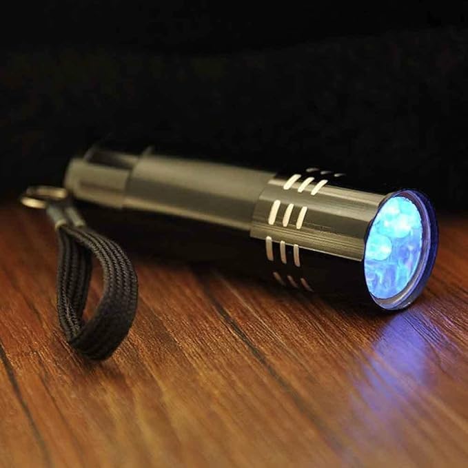 UV Flashlight Black Light, Handheld Blacklight Flashlights 9 Led 395nm Mini Light Torch Pet Urine Detector for Dog Pet Urine Stains, Dry Stains, Bed Bug, Matching with Pet Odor Eliminator