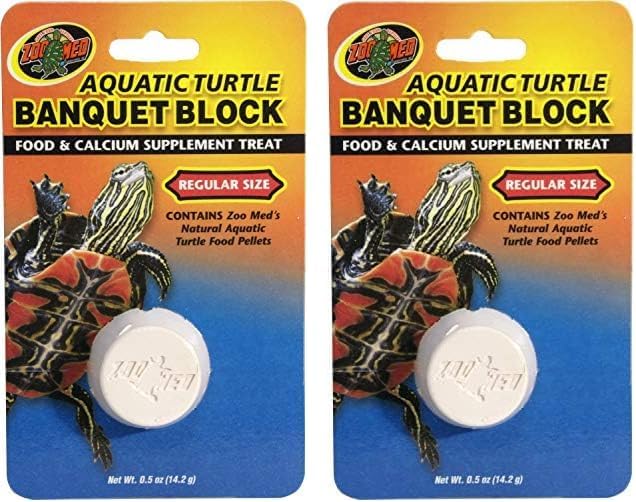 Zoo Med Aquatic Turtle Banquet Block, 0.5 Ounce (Pack of 2)