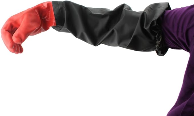 Aquarium Gloves Elbow Length Long Sleeve Work Gloves 27-Inch