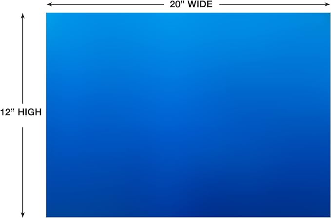 Penn-Plax Reversible Double-Sided Aquarium Background - Side 1 Blue Gradient/Side 2 Underwater Plant Life (DBC10CB)