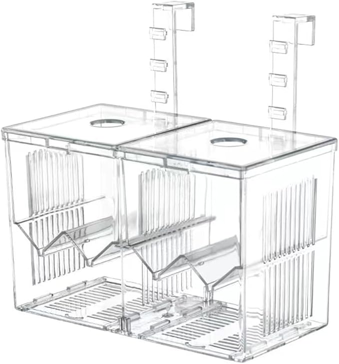 Aquarium Breeder Box, Acrylic Aquarium Breeder Box, Isolation Hatchery Feeding Boxes for Small Fish Fry Hatchery