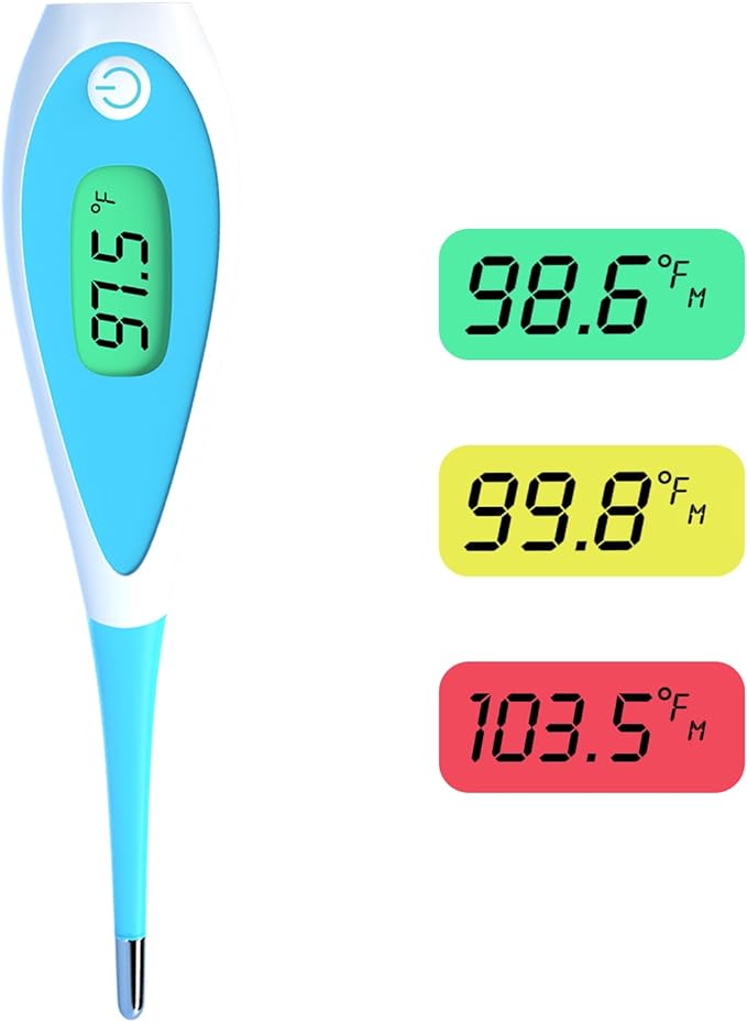 Boncare Thermometer for Adults with 10 Seconds, Oral Thermometer for Fever
