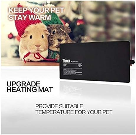 iPower Reptile Heat Pad 4W/8W/16W/24W Under Tank Terrarium Warmer Heating Mat and Digital Thermostat Controller for Turtles Lizards Frogs and Other Small Animals, Multi Sizes