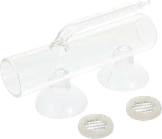 1 Set Fish Tank Incubator Glass Containers Fishing Tumbler Glass Aquarium Shrimp Breeding Box Fish Container Transparent High Borosilicate Glass Crystal Shrimp Fish Eggs