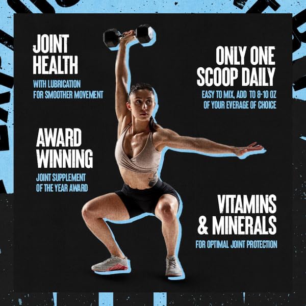 Animal Flex Powder – All-in-one Complete Joint Support Supplement – Contains Collagen, Turmeric Root, Curcumin, Glucosamine & Chondroitin – Helps Repair And Restore Joints –Cherry Flavor, 30 Scoops