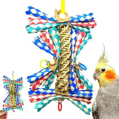 Bonka Bird Toys 1242 Helix Budgie Parrotlet Cockatoo Parrot Cages Cockatiel African Grey Macaw