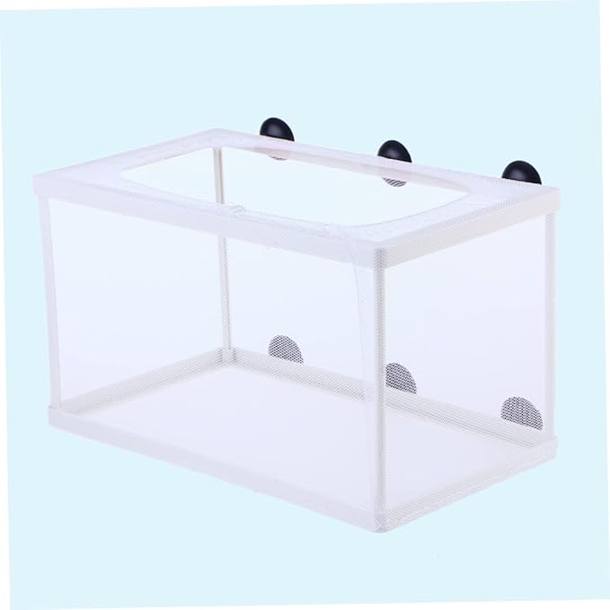 Aquarium Fish Incubator Mesh Box Nylon Mesh Box for Juvenile Fish Fry Separation Hatchery with Cups