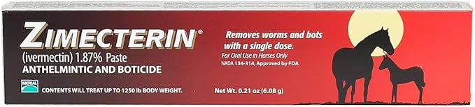 Merial Zimecterin Horse Dewormers Tube