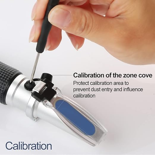 Brix Meter Refractometer 0~32%, Handheld Brix Refractometer Sugar Content Test, High Accurate Brix Measurement Tool with ATC for Fruit Beverages & Juice