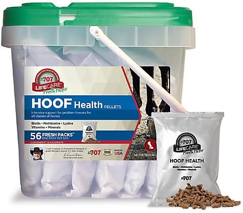 Formula 707 Hoof Health Equine Supplement, Daily Fresh Packs, 56 Day Supply - Biotin, Amino Acids, and Minerals to Improve and Support Healthy Horse Hooves