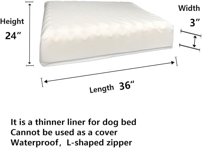 Waterproof Liner Replacement Washable for Dog Bed 36 x 24 Inch