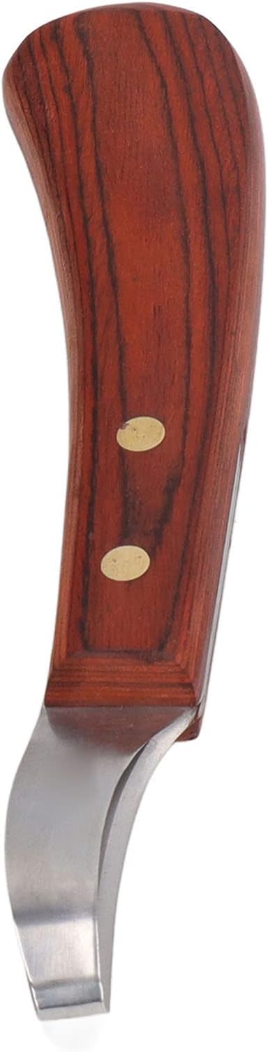 Stainless Steel Blade Rubber Wood Handle Hoof Trimmer Shears Cutter, Exquisite Design, Non Slip, Wide Application for horse Hoof Trimming Tools