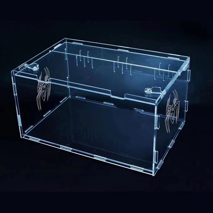 Reptile Terrarium Breeding Tank Acrylic Box (Spider, Tarantula, Snake, Lizard) Small Animal Viewing Box. 11.81 "x9.7 x7.6 (Type)