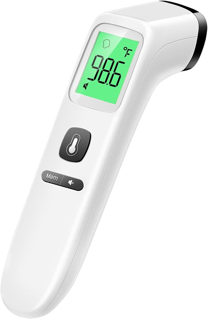 Non-Contact Thermometer for Kids, Digital Baby Thermometer, Color-Coded Screen, 1 Second Result, Accurate & Easy to use (Multicolor)