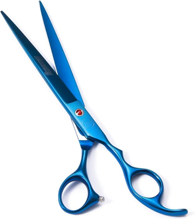 Professional Dog Grooming Scissors Set, 7 Inch/8 Inch Pet Grooming Scissors Chunkers Shears for Dog, Curved Dog Grooming Scissors, Thinning Shears for Dog with Grooming Comb