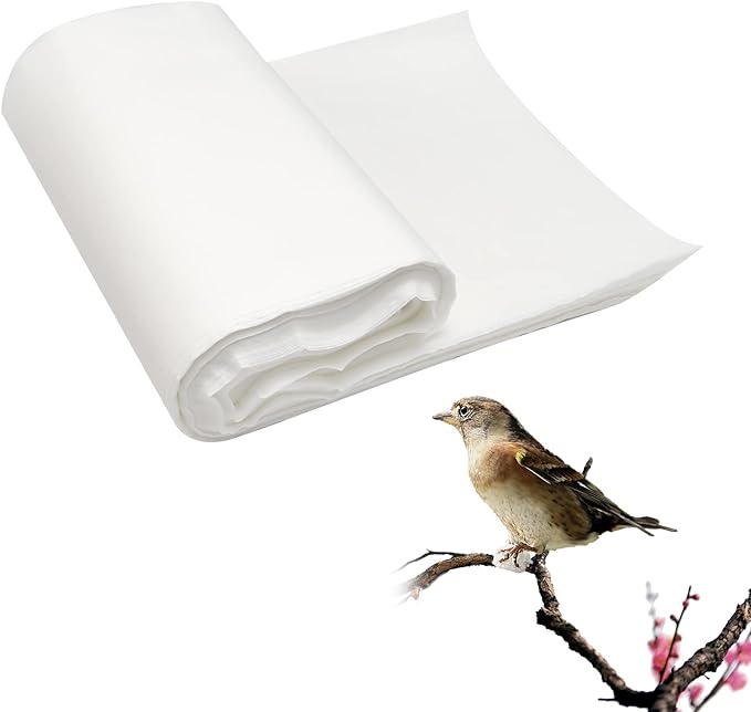 Bird Cage Paper Liners 100 Sheets Non-Woven Bird Nesting Box Pads, 22.8×10.6in