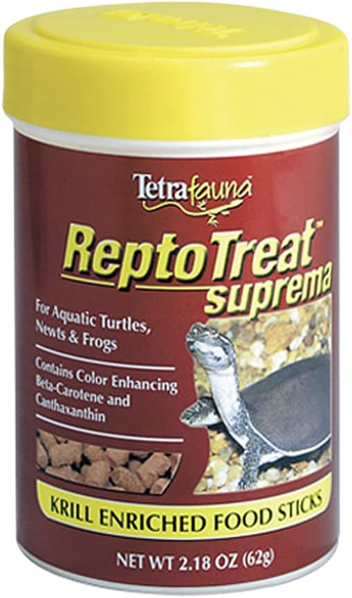 TetraFauna ReptoTreat Suprema 2.18 Ounces, Food Supplement for Aquatic Turtles, Newts and Frogs, 1-Pack