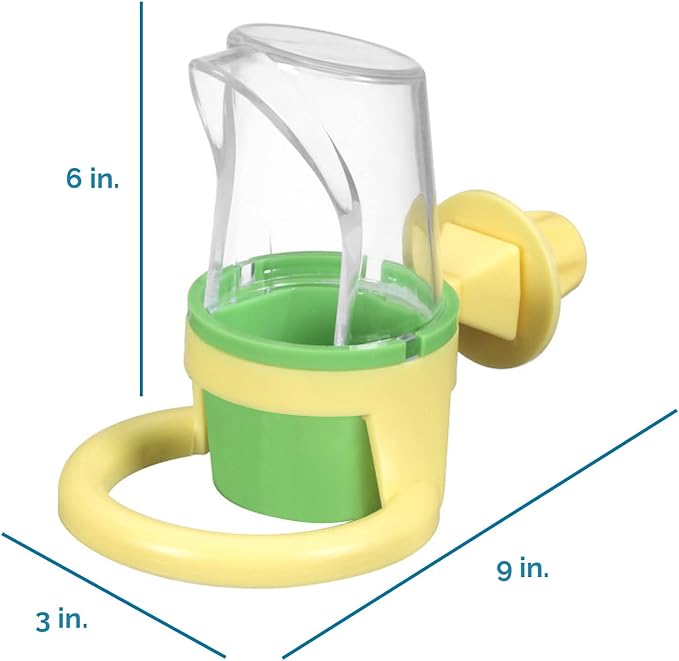 JW Pet Bird Cage Clean Cup Feeder & Water Cup Bird Accessory, Small (Assorted Colors)