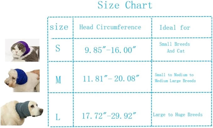Ear Hematoma Dog No Wrap Ear flap Hoodies Neck Protector Dog Ear Wrap Snood Quiet Ears for dogs Rose M
