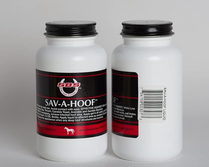 SBS Equine Treatment Against Hoof Illness in Horses | Built-in Dauber Applicator | Treat Entire Hoof (7.5 Fluid Oz)