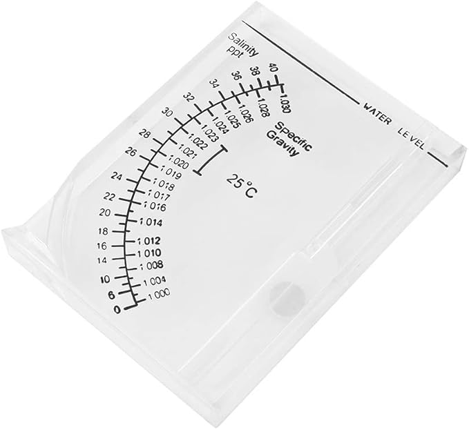 Salt Water Salinity Meter Saltwater Hydrometer Accurate Automatic Hydrometer Salt Water Salinity Meter for Fish