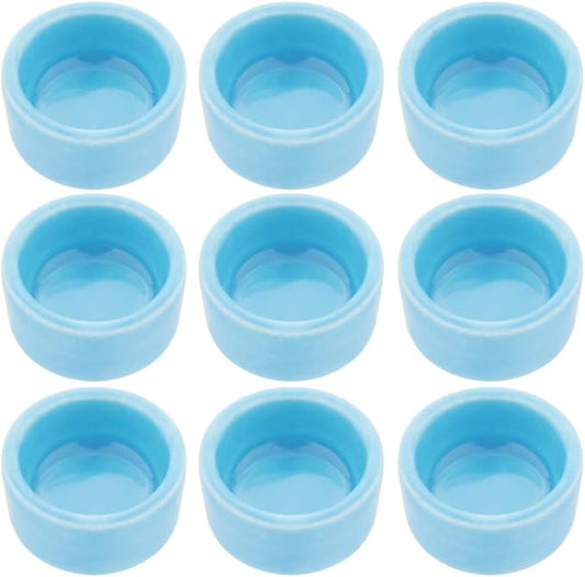 9 Pcs Spider Ceramic Water Bowl Tarantula Mini Dish for Tarantula Spider Millipede Tiny Bugs Terrarium Accessories (Blue)