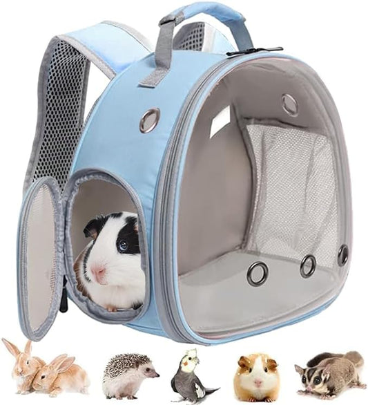 Guinea Pig Backpack, Space Capsule Bubble Window Small Animal Backpack for Guinea Pig, Bird Bunny Rabbit