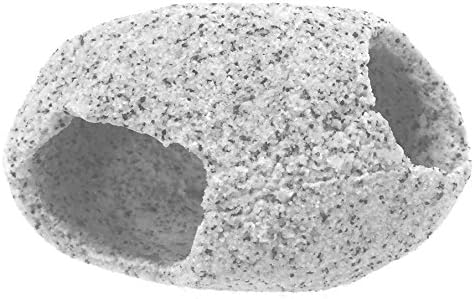 Penn-Plax Deco-Replicas Granite Aquarium Ornament & Hideaway – Realistic Stone Appearance – Safe for Freshwater and Saltwater Tanks – Large Size (Pack of 2)