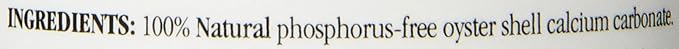 Rep-Cal 52298 Phosphorous-Free Calcium Powder Reptile/Amphibian Supplement Without Vitamin D3, 4.1 oz,white