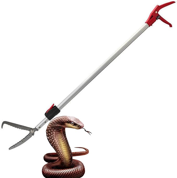7.3ft Snake Catcher Tongs Grabber Professional Traps Stick Heavy Duty Auminum Alloy Pick-up Handing Tools