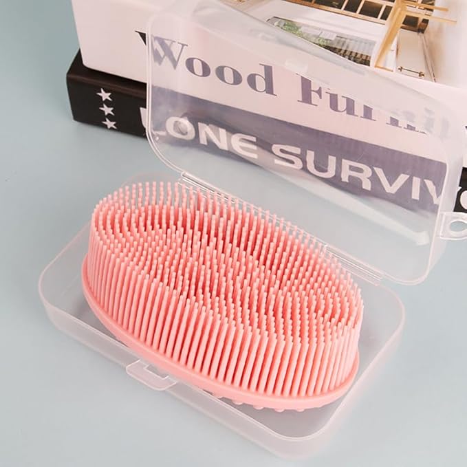 Special Supplies sensory brush for therapy，sensory brushes for autism kids，A soothing tool suitable for Children and infants, suitable for bathing (Pink)