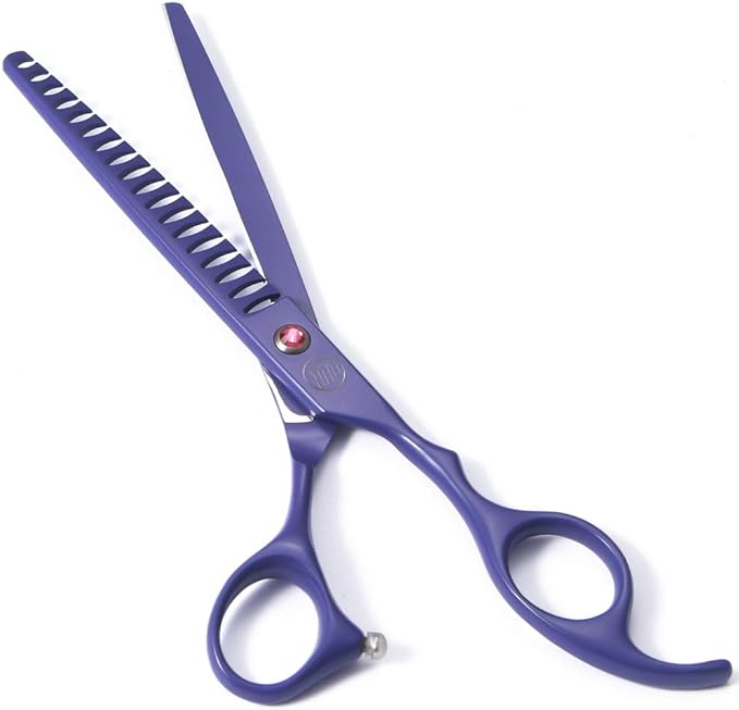 Professional Dog Grooming Scissors Set, 7 Inch/8 Inch Pet Grooming Scissors Chunkers Shears for Dog, Curved Dog Grooming Scissors, Thinning Shears for Dog with Grooming Comb