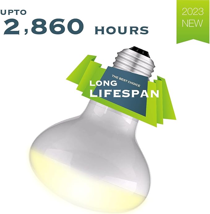 Reptile Heat Bulb Lamp, 1-Pack 100W Daylight Basking Spot, Bearded Dragon/Turtle/Lzard/Gecko Light Bulb, UVA Heat Lamp, Basking Light for Reptiles