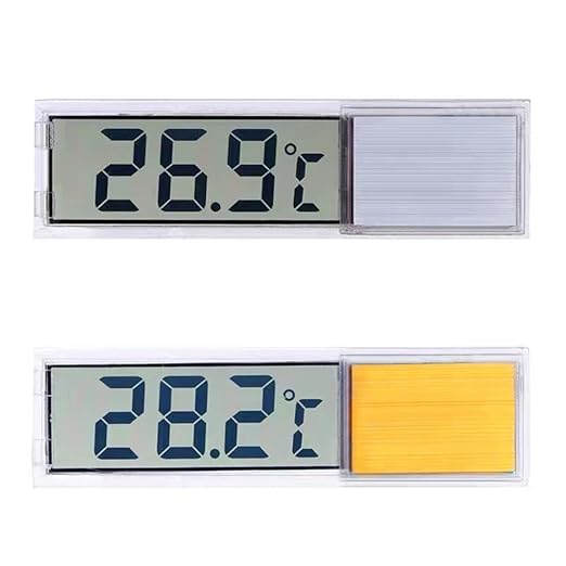 2Pcs LCD 3D Digital Electronic Temperature Measurement Fish Tank Temp Meter Aquarium Thermometer Temperature Control Accessories