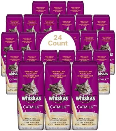 WHISKAS CATMILK PLUS Drink for Cats and Kittens 6.75 Fl Ounces, 24 Count