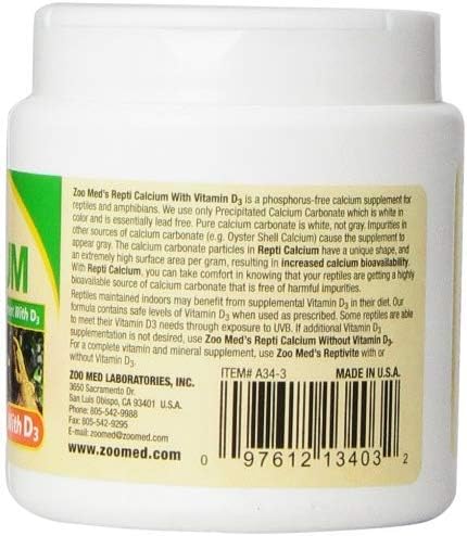 Zoo Med Repti Calcium D3 Reptile Supplement