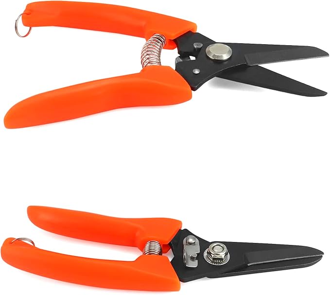 QWORK Hoof Trimmers Goat Hoof Trimming, 2 Pack 7" Multipurpose Nail Scissors Daily Trim for Pig Trotters, Sheep, Alpaca, Lamb and Pruning Potted Plants